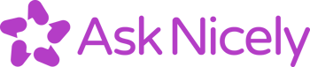 Purple AskNicely customer experience platform horizontal logo